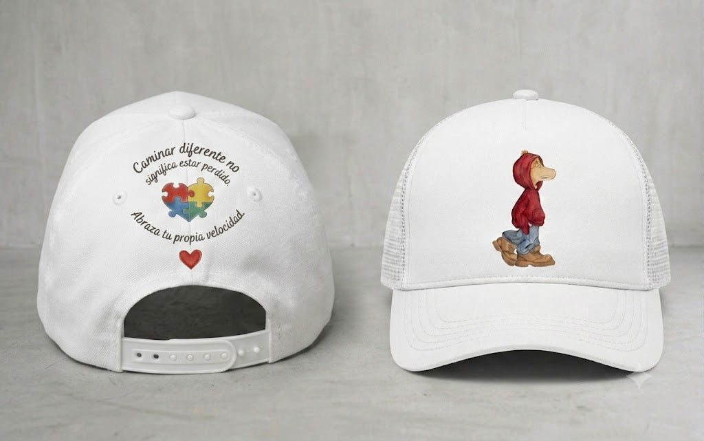 Darwin White Baseball Cap
