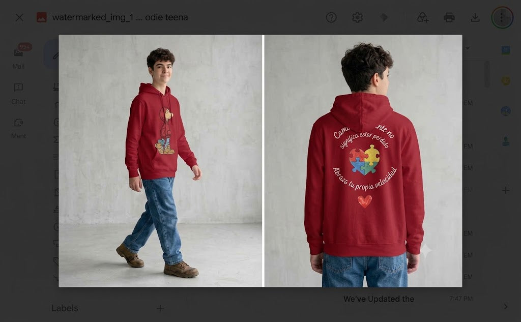 Darwin Red Hoodie