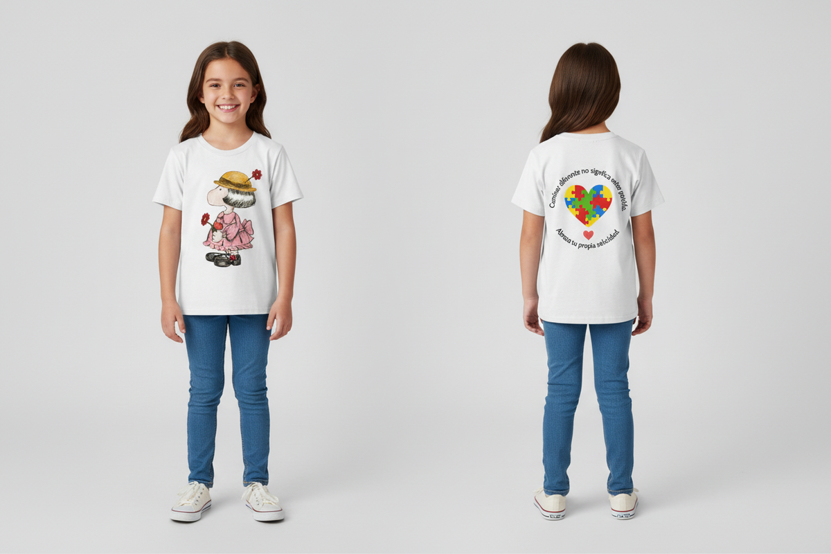 Camila White Kids T-Shirt