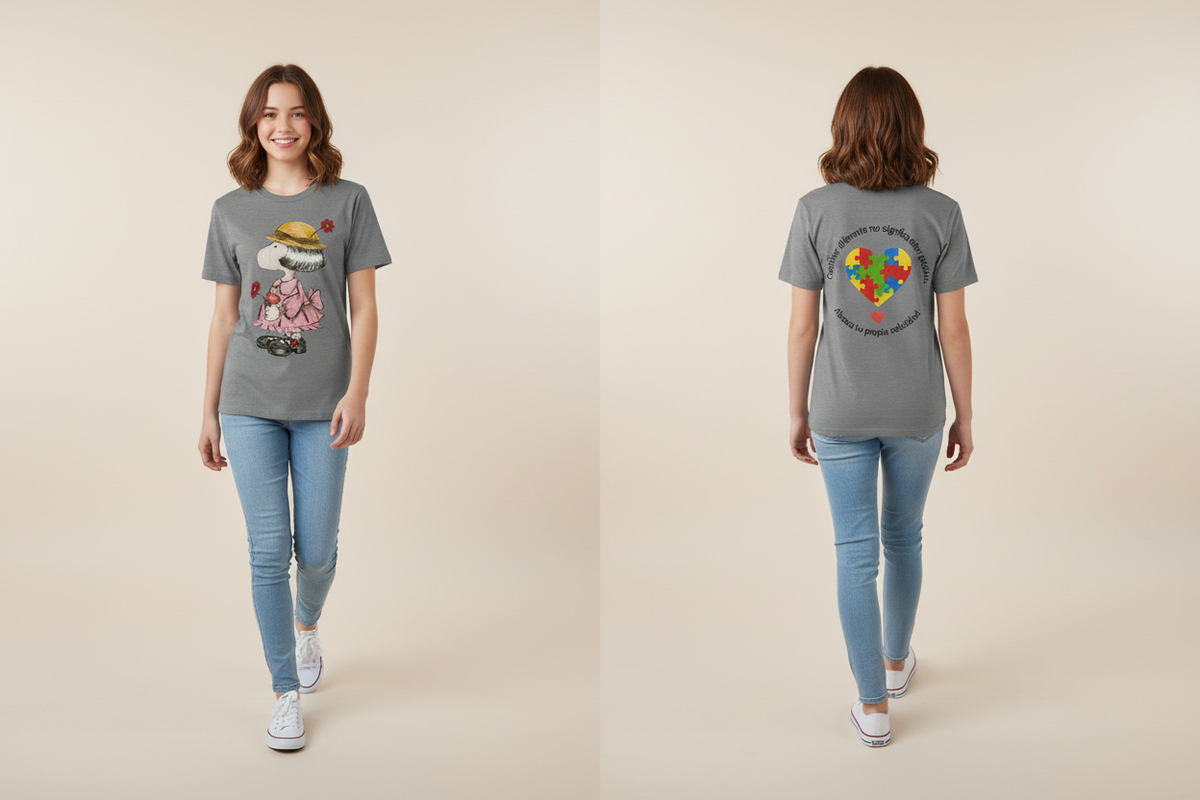 Camila Gray T-Shirt - Chica Adolescente