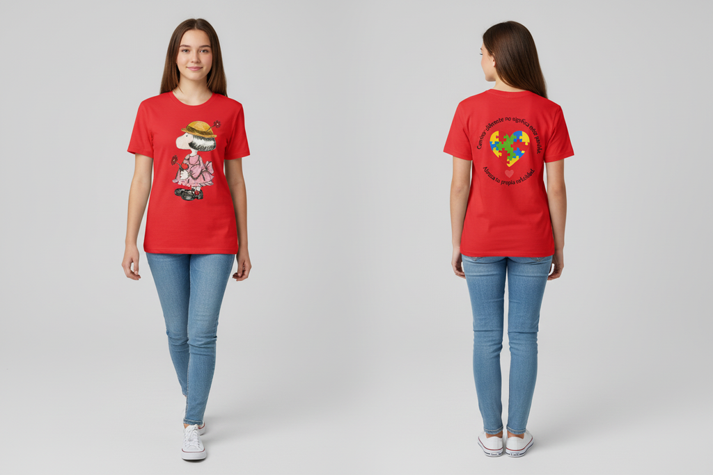 Camila Red T-Shirt - Chica Adolescente