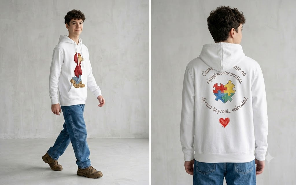 Darwin White Hoodie
