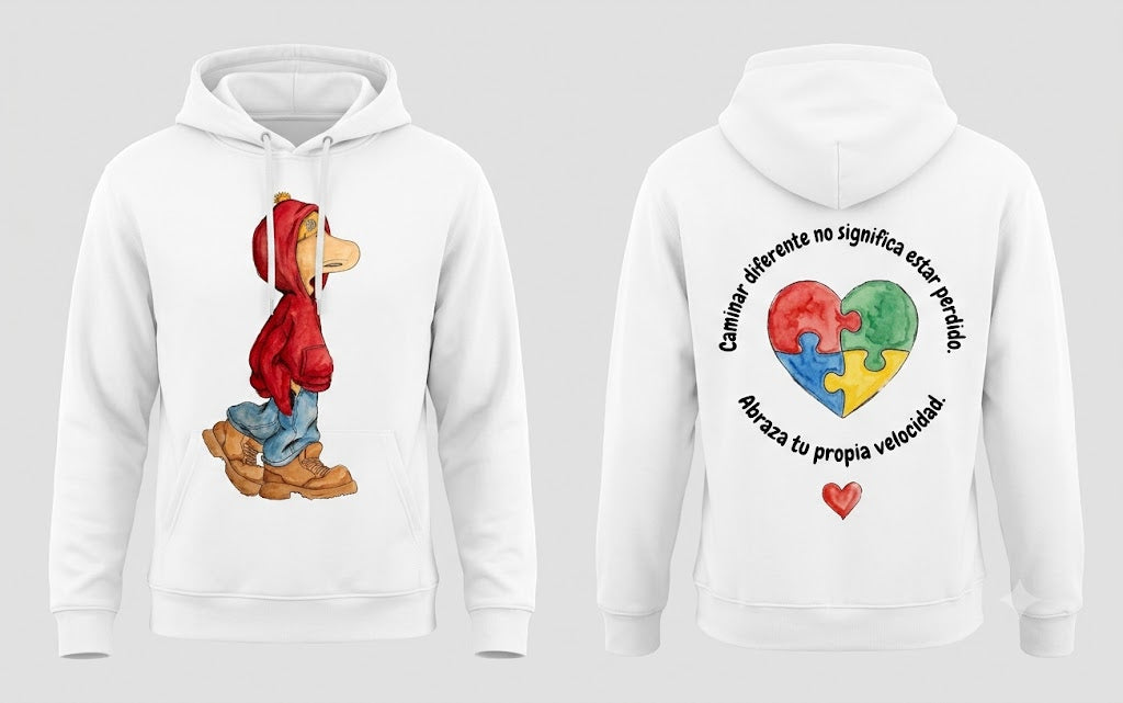 Darwin White Hoodie